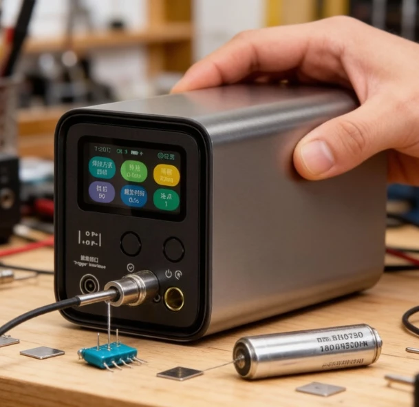 Portable Handheld Small Spot Welder UF20B 220V, Capacitor Energy Storage for 18650 Battery Nickel Strip Pulse Welding