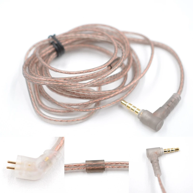 KZ Original Cable High-Purity Copper Twist Earphone Wire for ZS3 ZS4 EDX ZSN ZST ASX EDX ZSX CA4 C12 C16 ZAX C10