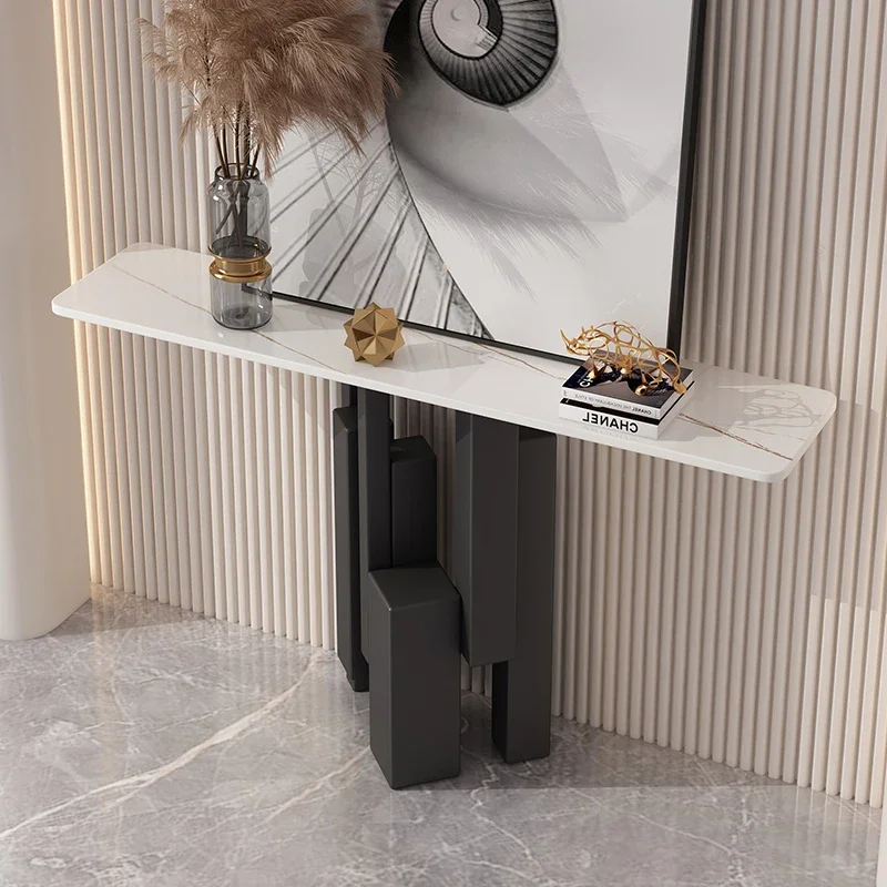 

Nordic Decor Corner Table Unique Modern Hallway Senior Console Tables Simple Storage Muebles De Sala Living Room Furniture