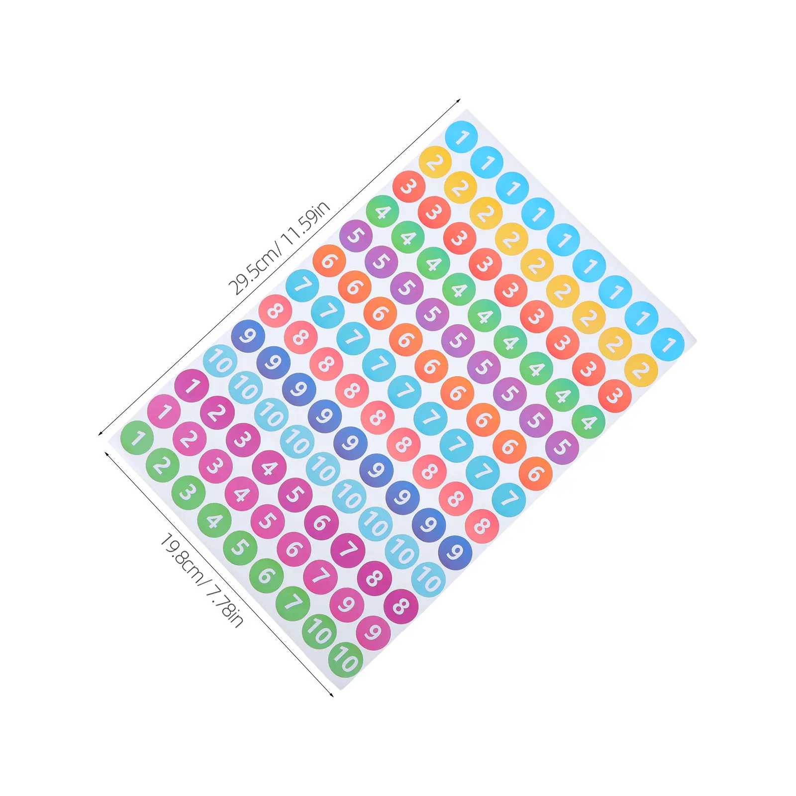 50 sheets Labels Stickers Adhesive Halloween Christmas New Year Adhesive Number Labels Circle Label Stickers Consecutive