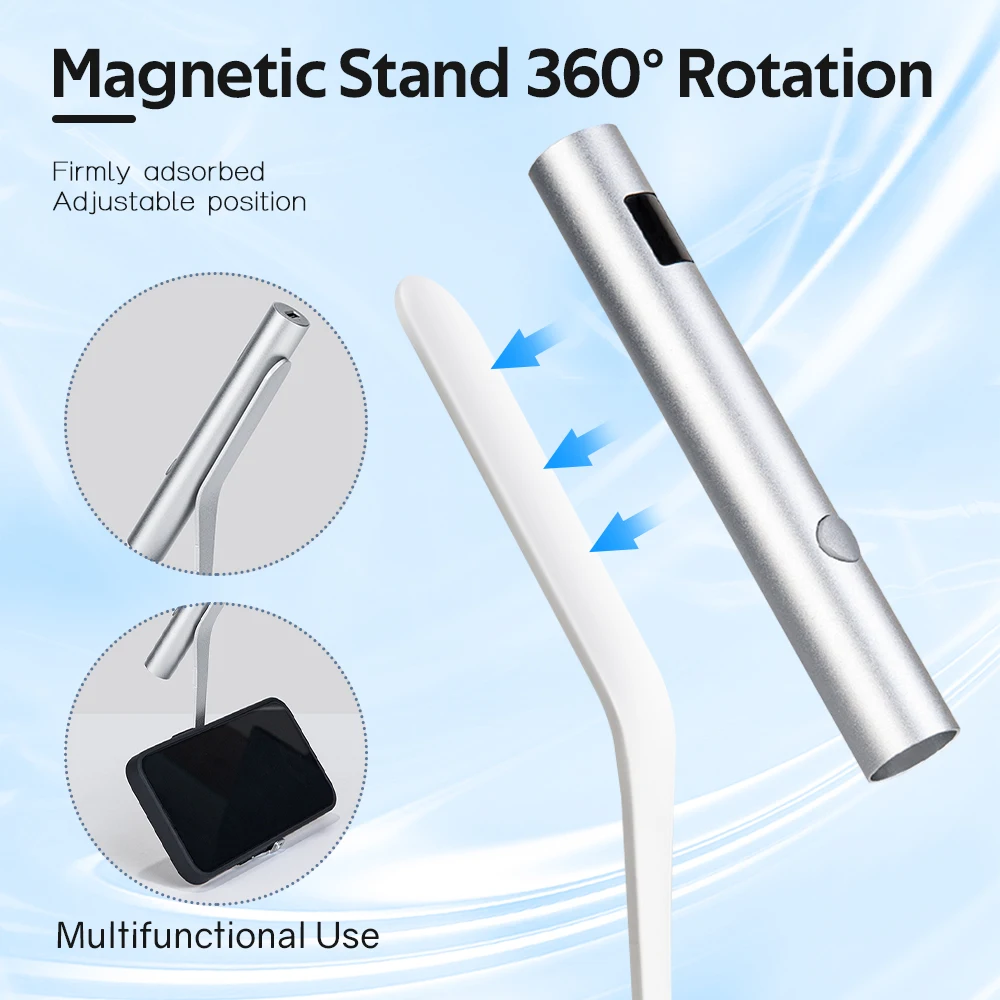 Mini UV LED Nail Dryer Portable Uv Light Lamp for Gel Nail Polish With 360° Rotation Magnetic Holder Fast Drying Handheld Lamp