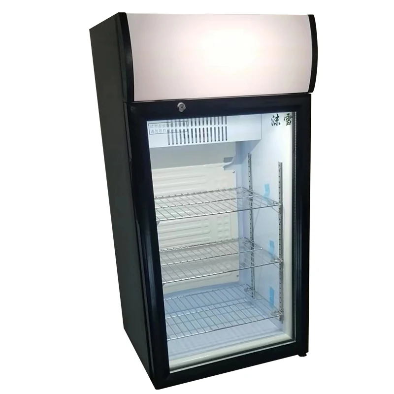 80 liter mini fridge customizable portable mini fridge glass door with compressor for hotel cafes