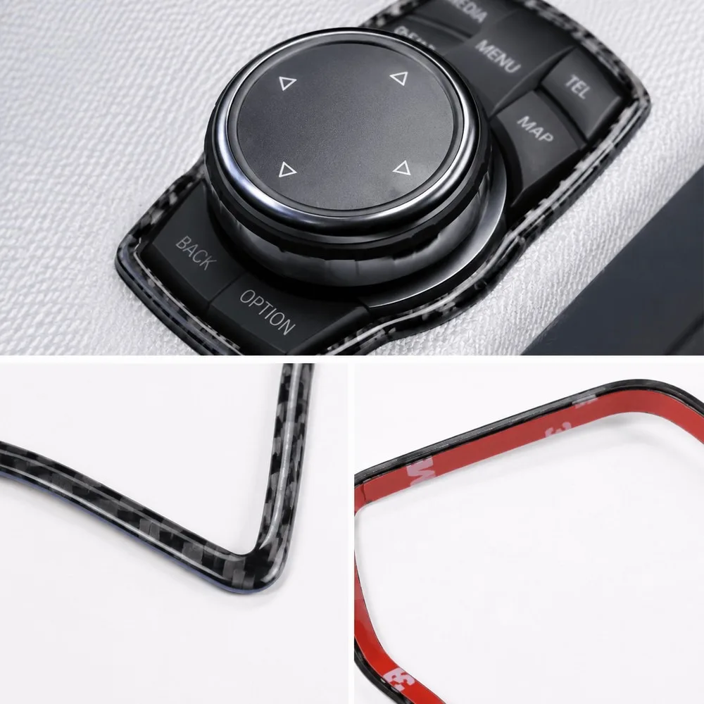 Carbon Fiber Car Interior Trim Kit Multi-Color ABS Console Cover Sticker for BMW 3 Series 4 Series 3GT 2013-2019, Dashboard