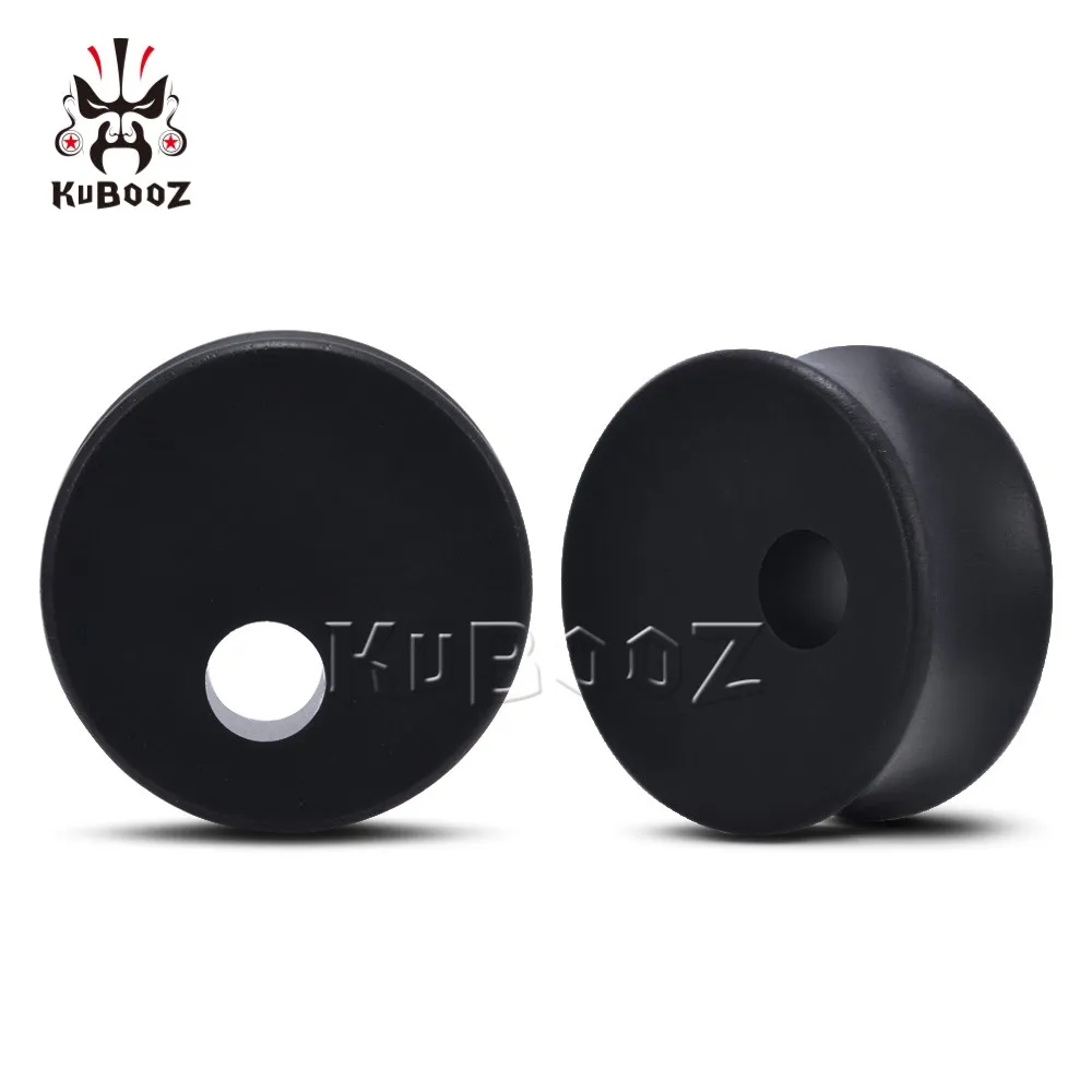 KUBOOZ Unique Wood Hollow Ear Plugs Expanders Tunnels Piercing Gauges Body Jewelry Earring Stretcher 2PCS 8mm-25mm