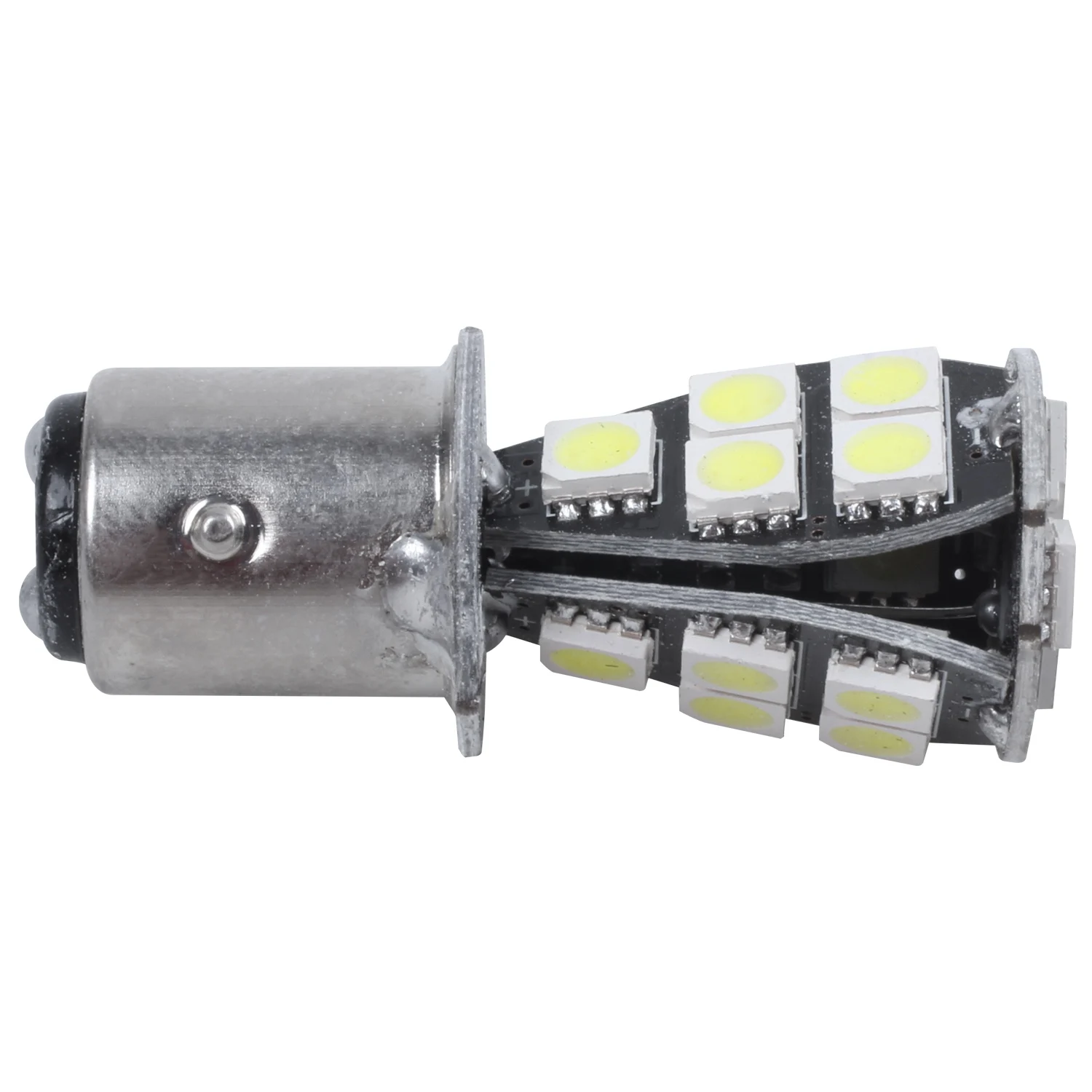 1157 P21W BAY15D 5050 18 LED แบบ SMD หางเบรคอุปกรณ์ตัดไฟหลอดไฟสีขาว