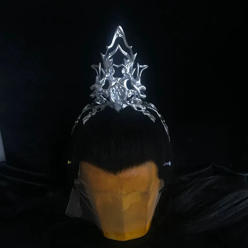 Chang Yue Jin Ming Headwear Tan Taijin Head Wear Men Props Anime Event Showcasing Luo Yunxi Cosplay Wearable Headdress