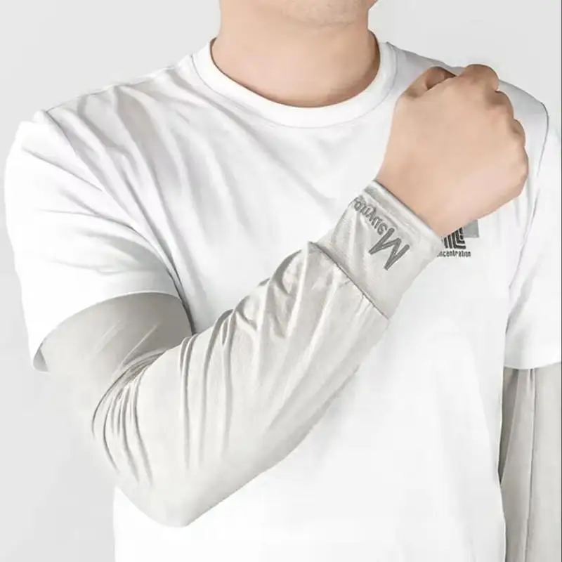 Fundas para brazos con protección solar para hombre, funda para brazo de ciclismo, funda para brazo holgada y agrandada, puños de protección solar para deportes al aire libre, calentador de brazos transpirable