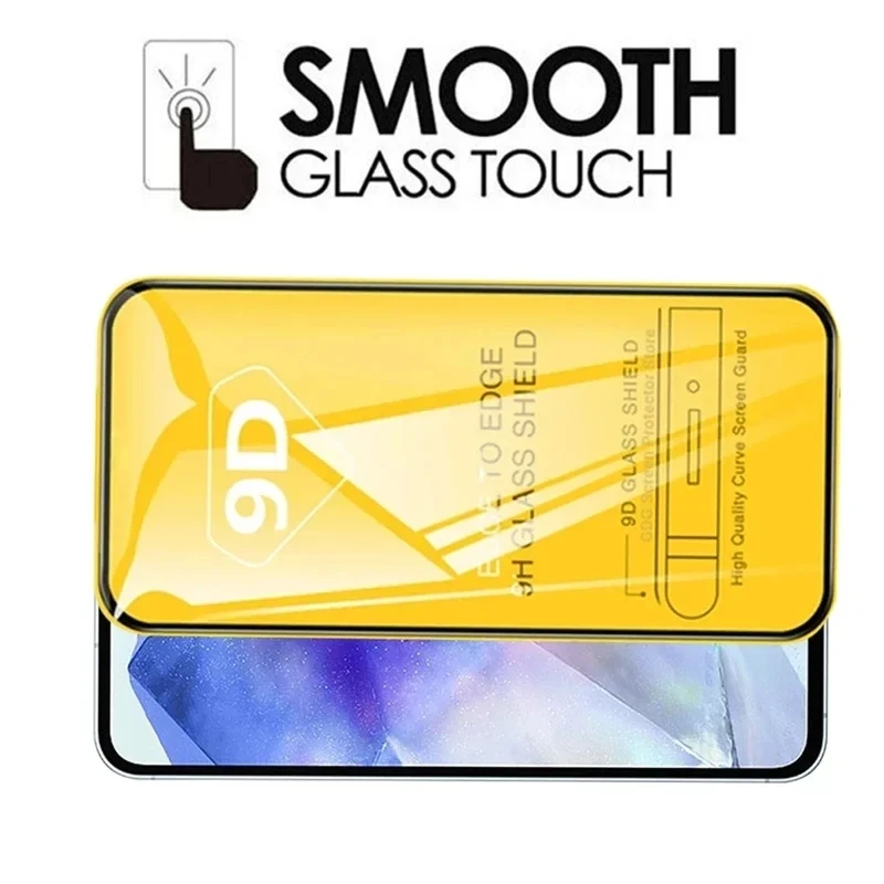 9D Tempered Glass For Samsung A55 A15 A54 A34 A13 A14 A53 A52 A12 A33 A23 A32 A73 A03 A50 A70 A21S Screen Protector + Lens Film