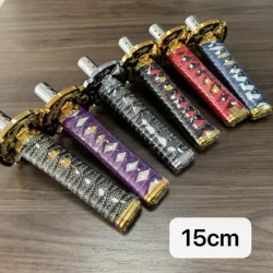 150mm JDM Katana Shift Knob Samurai Sword Gear Shifter Knob with 4 Adapters Universal Fits Most Manual & Automatic Car