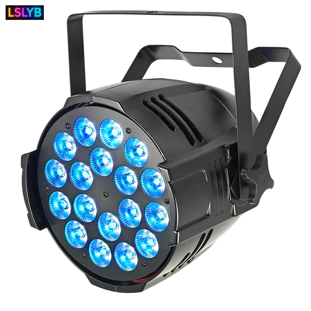 

Aluminum Par Light 18x18w RGBWA UV 6in1 Full Color Stage DJ Par Lights Bar Disco Wedding Concert Christmas Lighting