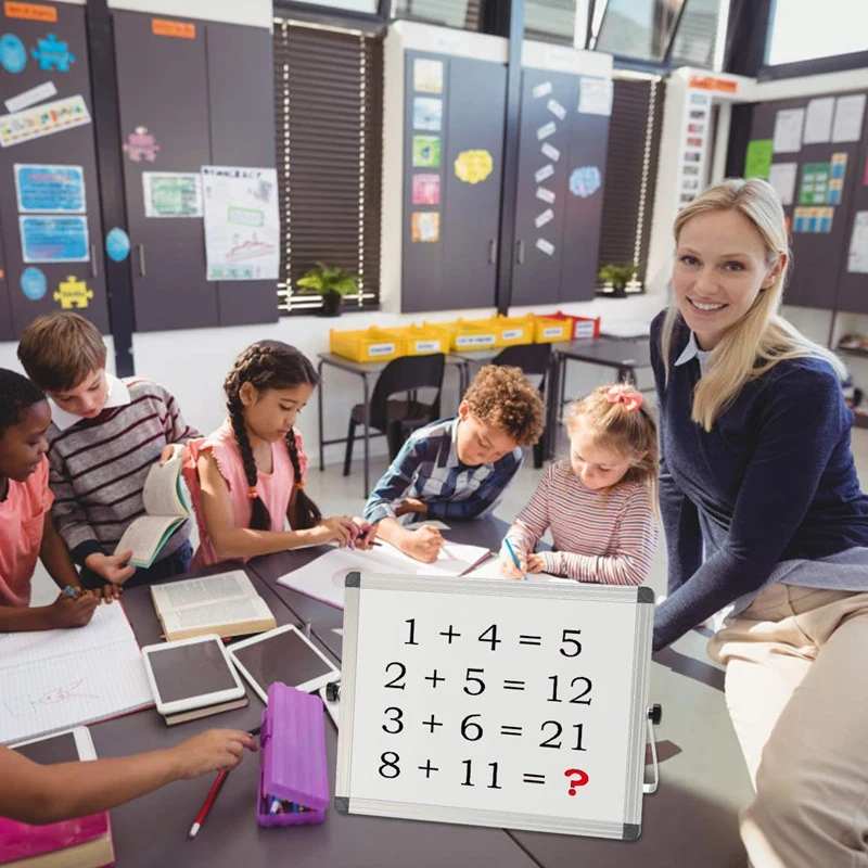 Heiße kleine Desktop-Trocken lösch brett tragbare kleine magnetische doppelseitige Whiteboard-Staffelei für Kinder zu tun Liste Whiteboard für zu Hause