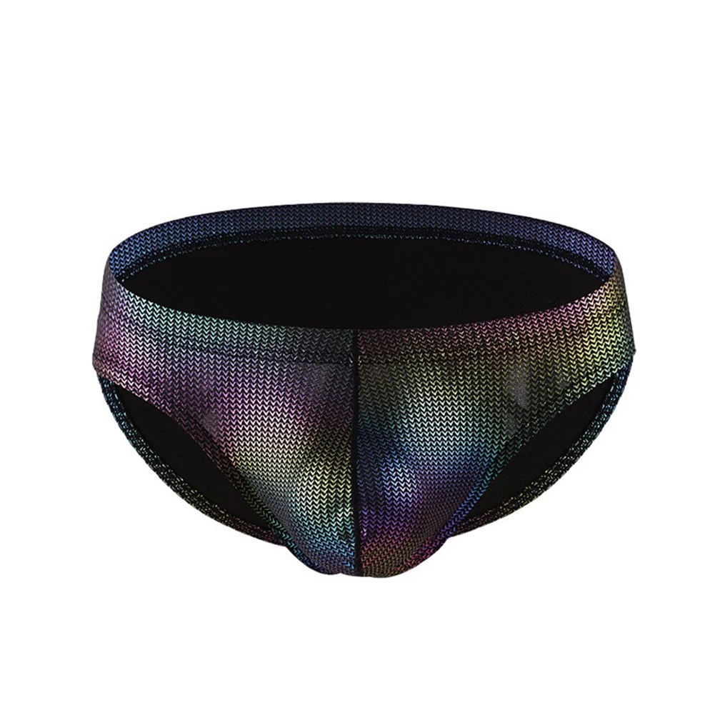 Mens Low Waist Elastic Briefs Underwear U Convex Pouch Panties Oil Shiny Seamless Underpants Hombre Jockstrap Erotic Lingerie