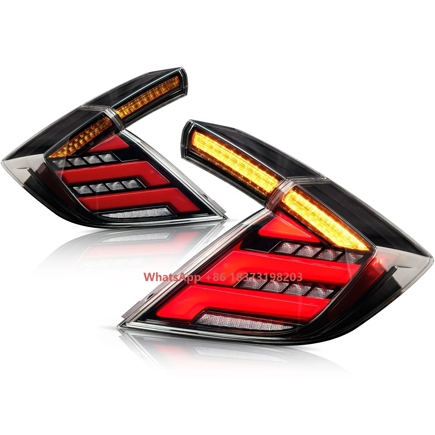 

Archaic LED Taillights for 10th Honda Civic Hatchback FK7 FK8 FK4 TypeR Tail Light Taillight CIVIC 2016-2021 Type-R Rear Lamp