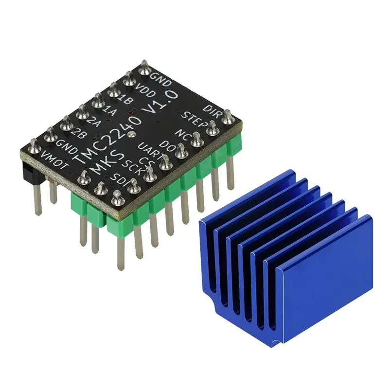 

Драйвер шагового двигателя MKS TMC2240 (бесшумный), замена TMC2209 TMC5160, для SKR V1.4 Turbo 2 Octopus, запчасть для 3D-принтера - AEF7