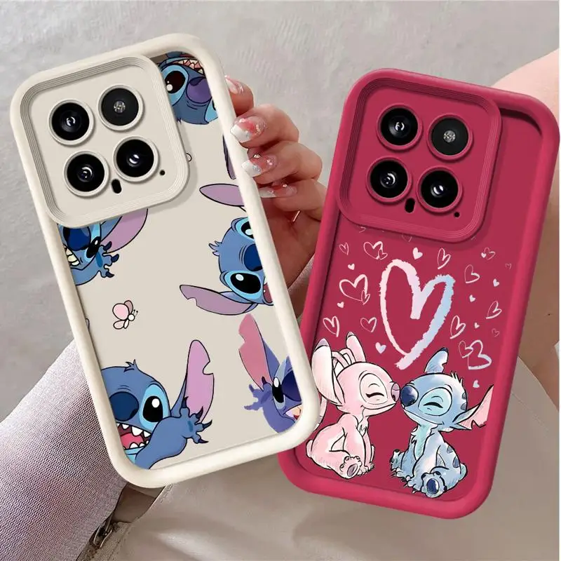 Disney Stitch Angle Phone Case for OPPO A72 A57 A54 A53 A55 A38 A17 A15 A16 A9 A5 A3s A16e A11 A18 Coque Soft Cover