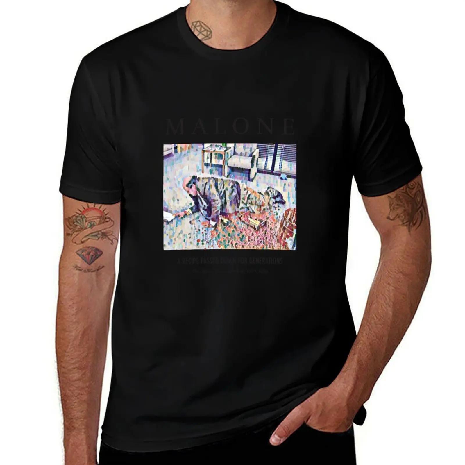 The Office Kevin Malone A Recipe Passed Down From Malones For Generations T-Shirt Plus Size Loose Short Sleeve Top