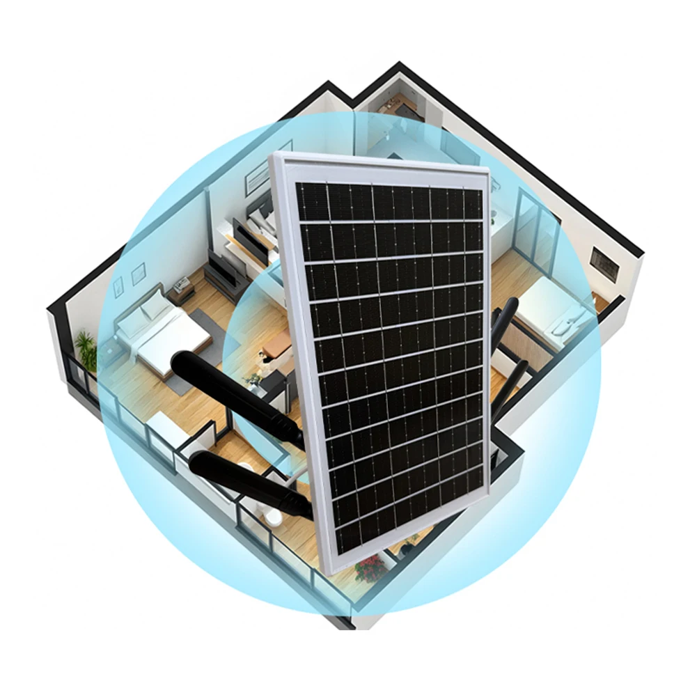 Solar Panel Powered 4G LTE WiFi Router with SIM Card Slot Outdoor Wireless Router WiFi Hotspot for Outdoor Security Camera Etc