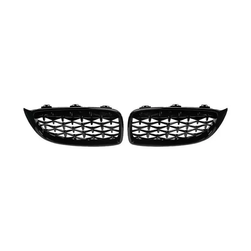 

For BMW 4 Series F32 F33 F36 F82 F83 M4 F80 M3 2013-2019 ABS LED 2 PCS Tuning Front Inlet Grille Bumper Diamond Grill Hood Mesh