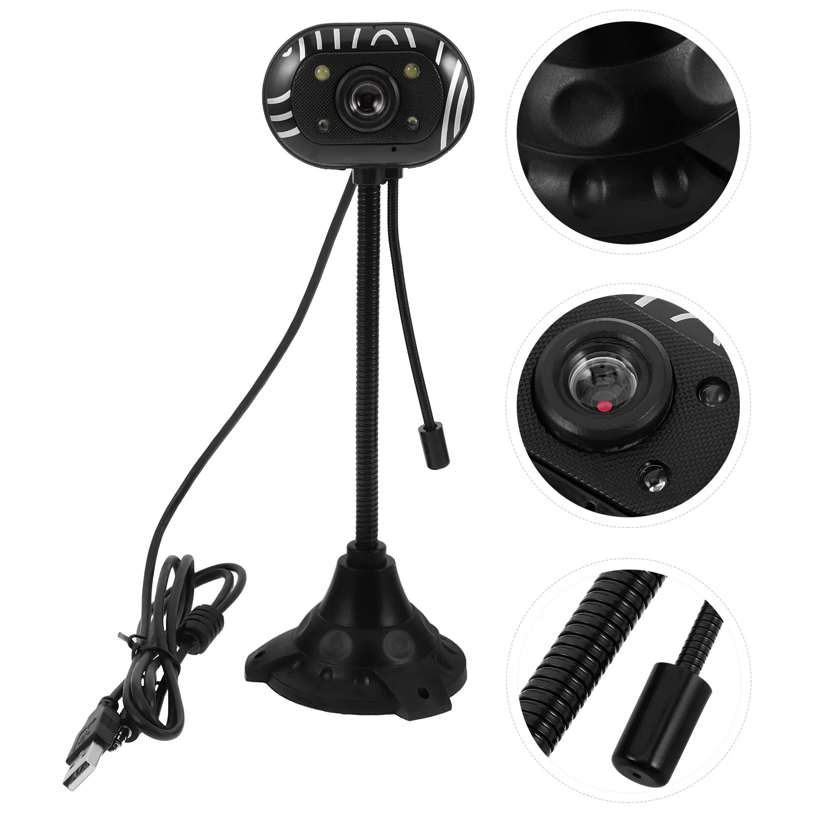 

Компактная USB-веб-камера 1080P со встроенным микрофоном с шумоподавлением для ноутбуков, настольных компьютеров, видеоконференций, онлайн-уроков и прямых трансляций