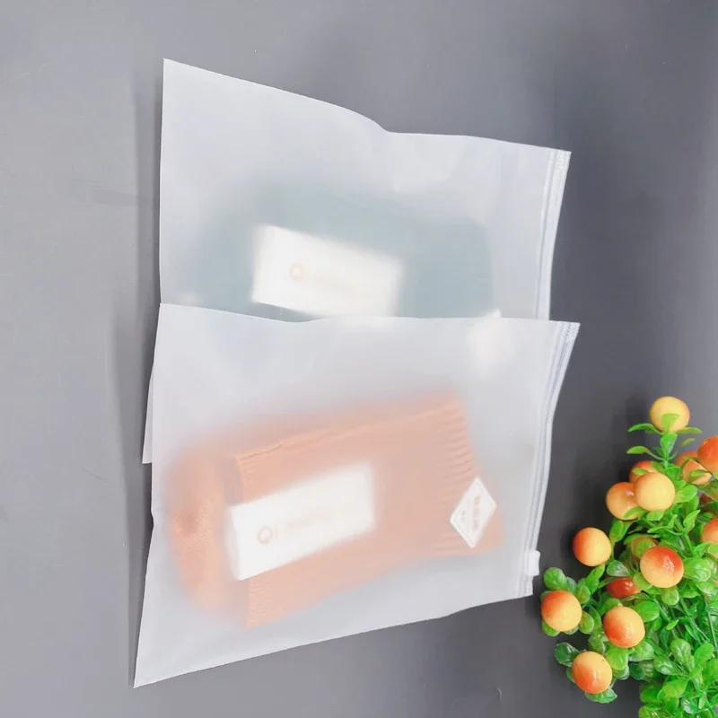 

Small Plastic Gift Bag, Frosted Zipper Bags, Clothing, Christmas, Wedding Packaging, Plastic Storage Bag, 0.2mm, 20Pcs