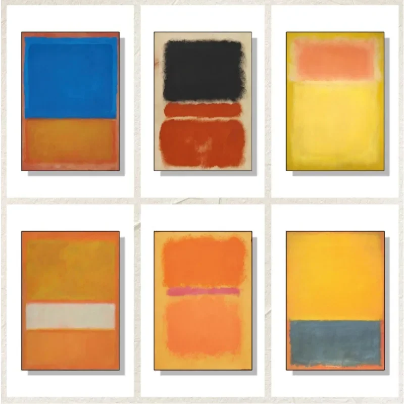 Wall Art Poster Canvas Painting for Room Office  Abstract Mark Rothko Colorful School Decoration Stuff Home Decor