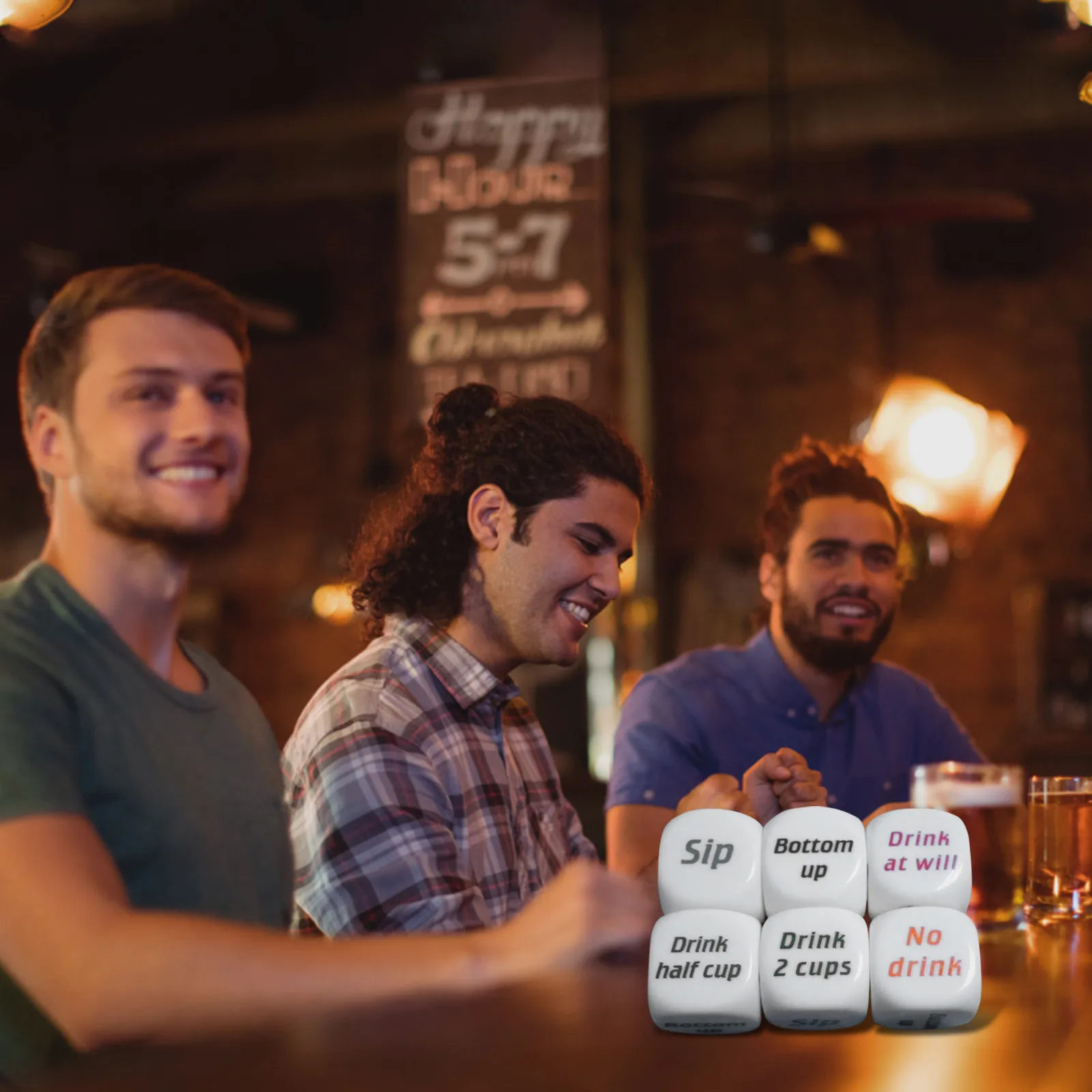 English Drinking Dice Creative English Dice Drinking Party Game Props Party Games Game Command Props