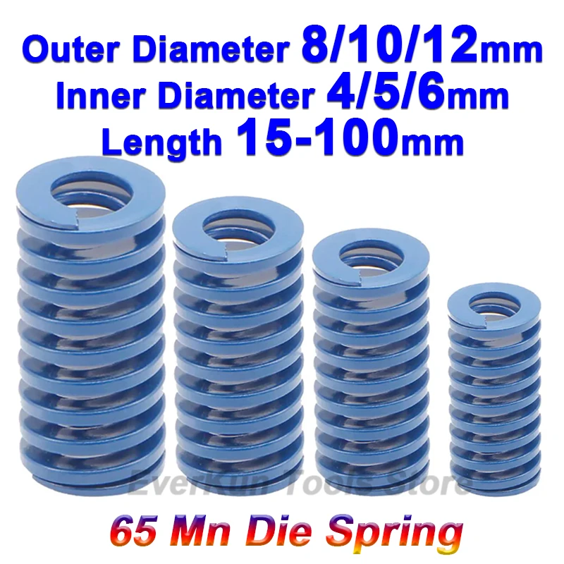 

Light Load Die Mold Springs Blue Spiral Stamping Compression Mould Die Spring Outer Dia 8/10/12mm Length 15/20/25/30/35/40-100mm