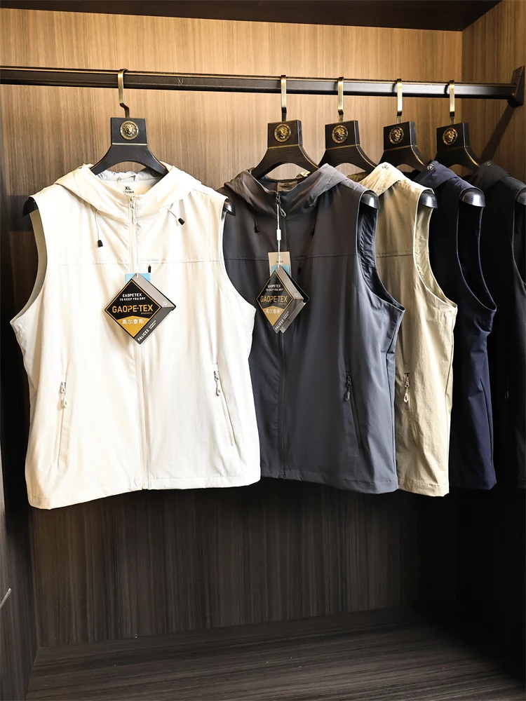 

Мужской спортивный жилет на открытом воздухе Stand Fit Faion Urban Sle из нейлона и полиэстера, осенний сезон, высокая эффективность, водонепроницаемый