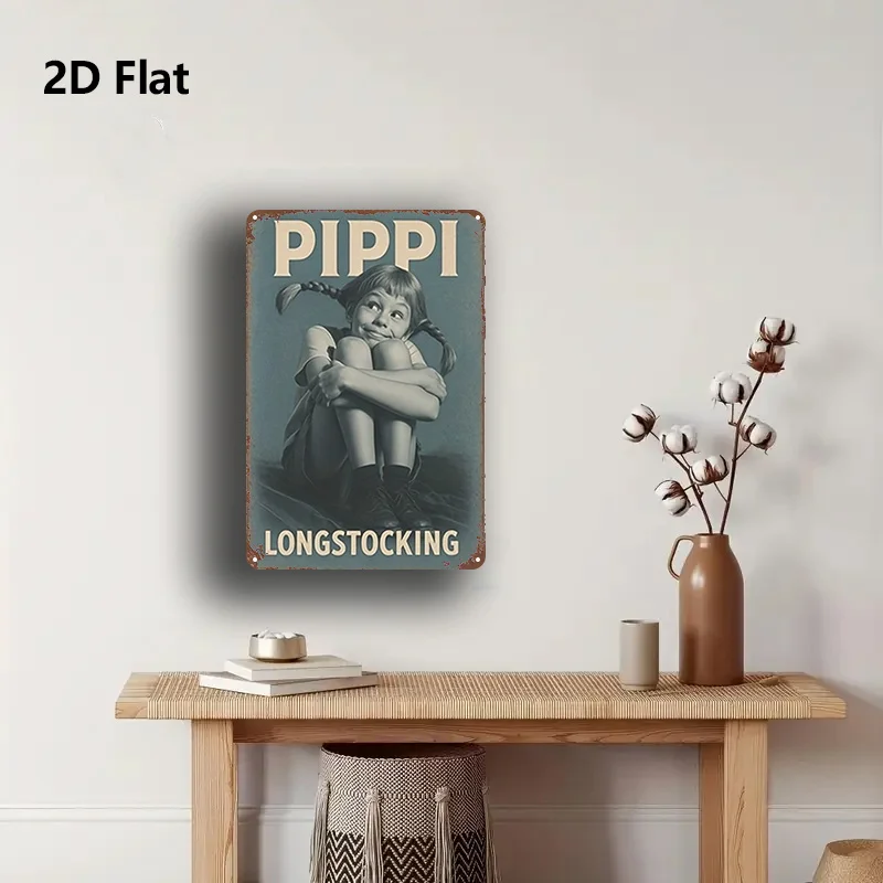High-Definition Tin Sign with Vintage Leather Stockings and Retro Metal Wall Art Decoration, Suitable for Home, Children's Room, Living Room, Men's Cave, Bar