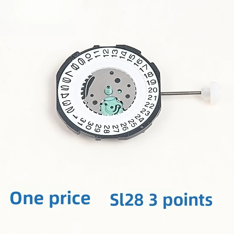 High-end light luxury Sl28-6 Quartz Movement Replacement Three Hands Calendar Date Cheap Alternative Business Fashion