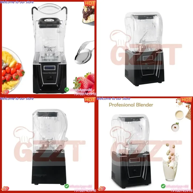 CE Certificate Multi-futional Smoothies Blender Automatic Ice Crusher with Soundproof Covering 1L Fruit Mixer
