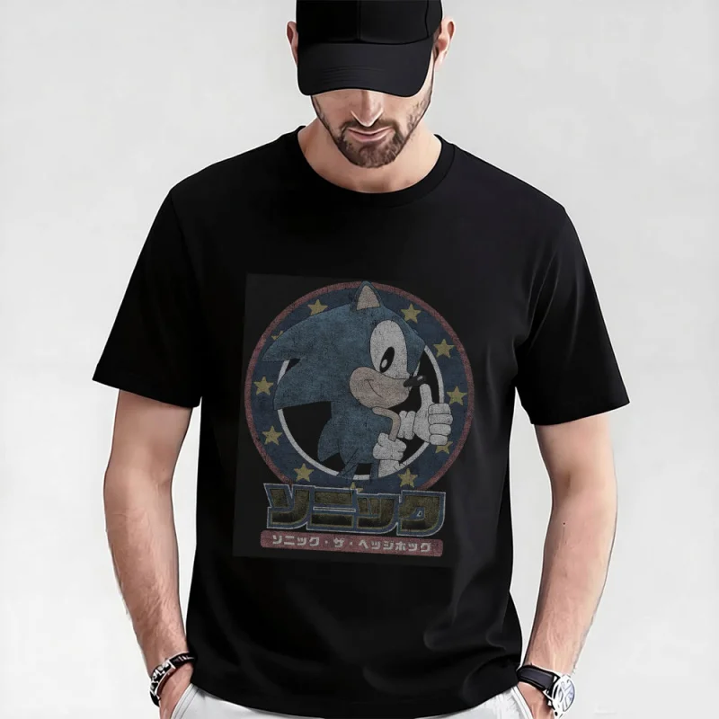 

Shadow the Hedgehog Gift t shirt for Anime lover 0115 Cute Cartoon Sonic Graphic Tee Y2K clothes All size Tops S-6XL