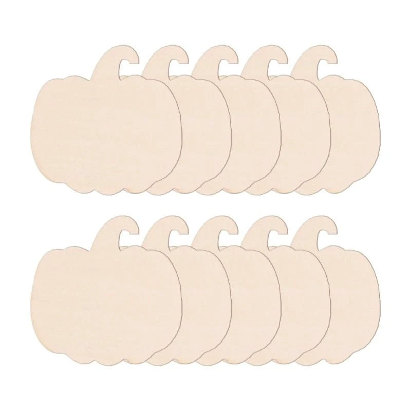 Set of 10 Blank Pumpkin Ornament for Crafting Harvest Season Decoration