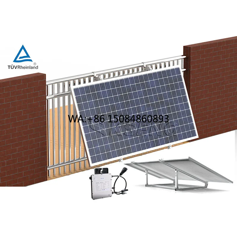 Solar balcony power generationEu Warehouse Tuv 400W Home MPPT Micro Inverter Plug Play Grid Balcony Solar Panel System