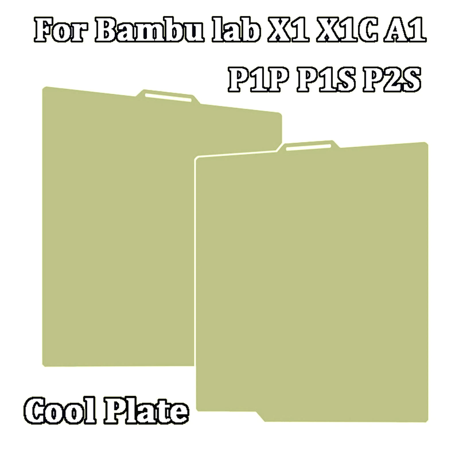 

3D Printer PEI Pro Cold Build Plate For Bambu Lab P1S A1 X1C P2S Texture 257x257 Cool Plate For Bambul abs X1 Carbon Bambu P1P