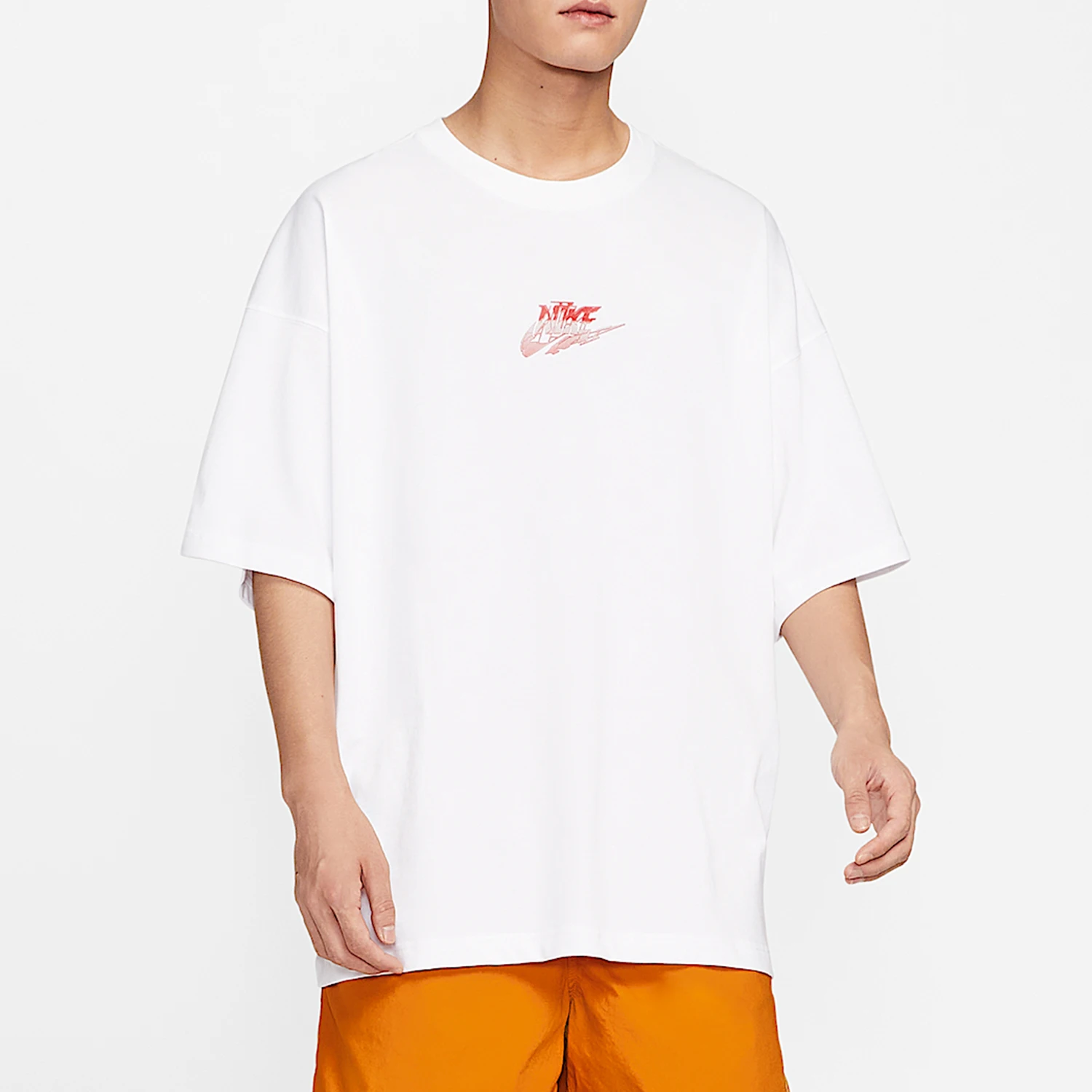 

Оригинальные летние мужские дышащие свободные спортивные футболки Nike с короткими рукавами, приятные для кожи, модель IH7290-100