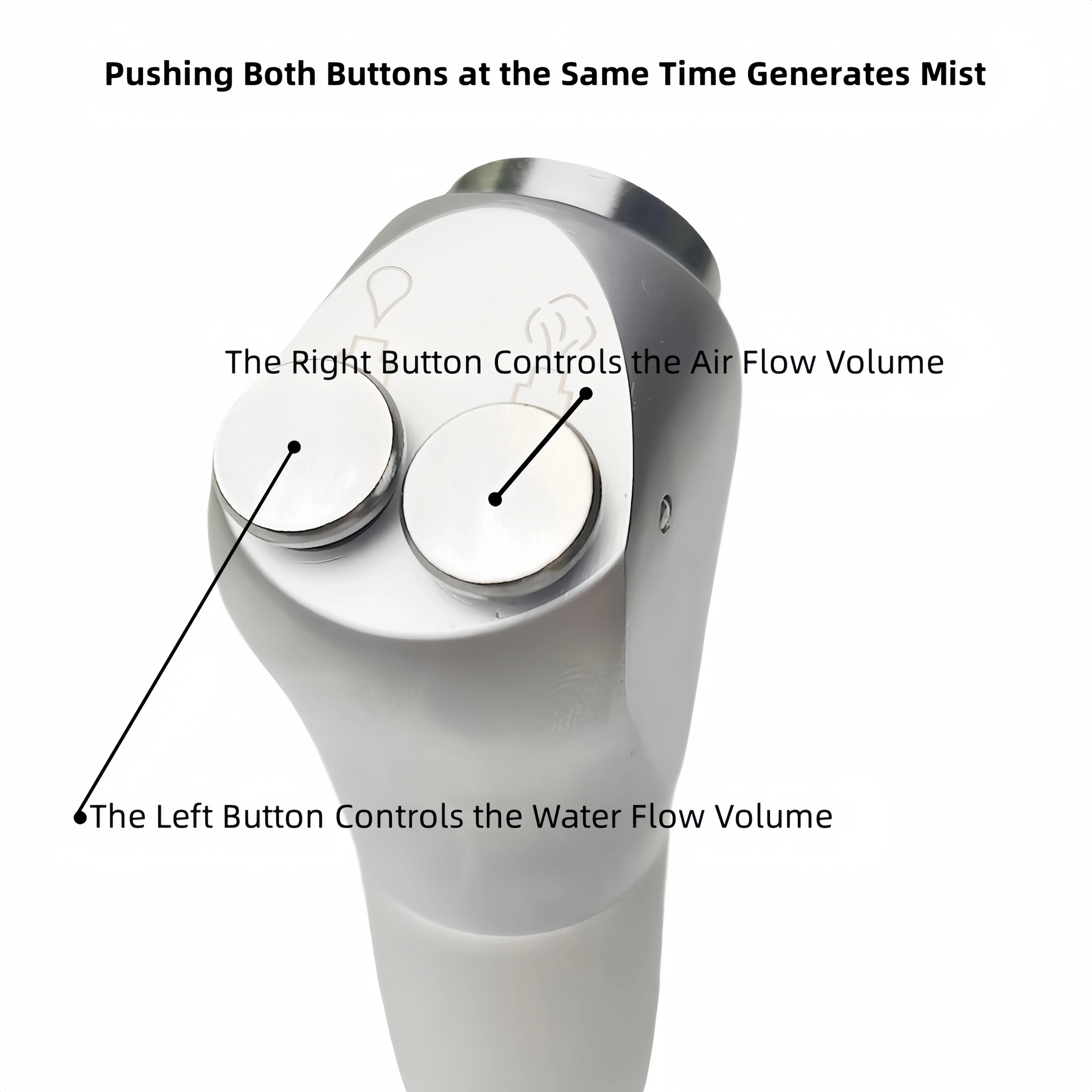 JUMTOP الأسنان الهواء المياه حقنة 3 طريقة حقنة قبضة Denspay الأسنان ثلاثي قبضة تبييض مع 2 نصائح الفوهات
