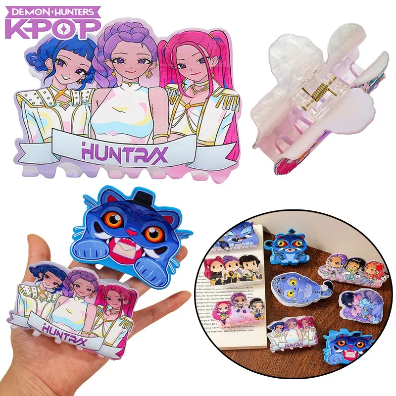 

K-POP Demon Hunters Claw Clip Acrylic Hair Accessories for Girls Women Hair Clip Anime Rumi Zoey Makeup Hair Styling Clips Gifts