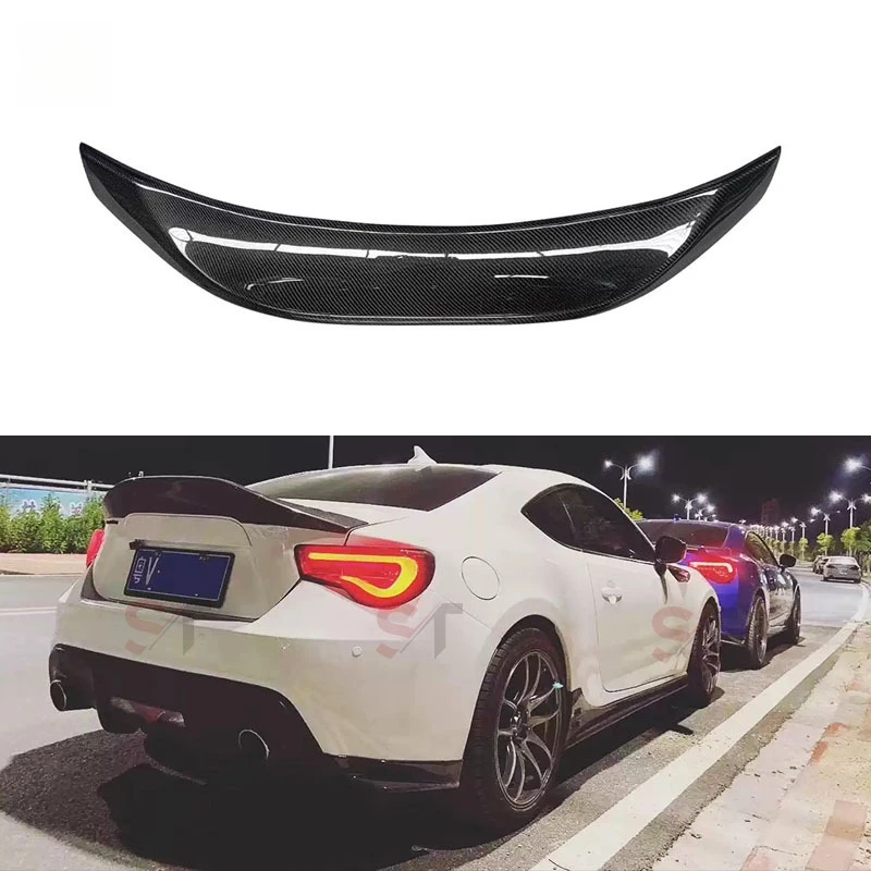 

suitable for Toyota GT86 BRZ Carbon Fiber LEG Modified Spoiler Small Ducktail Fixed Wing