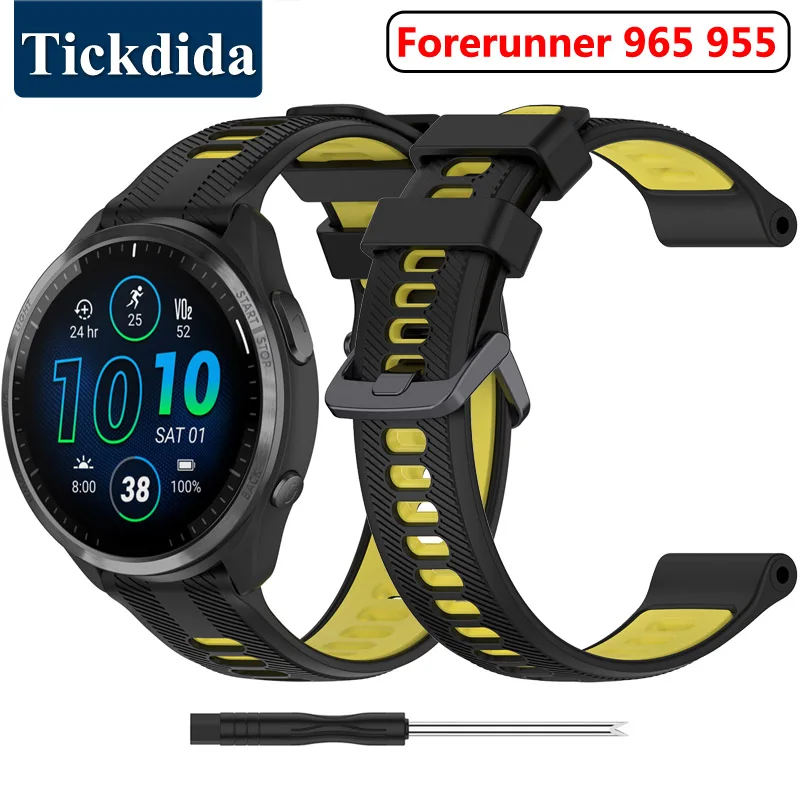 

Silicone Strap for Garmin Forerunner 965 955 Band Replacement Watchband Bracelet for Garmin Forerunner 945 935 745 Strap