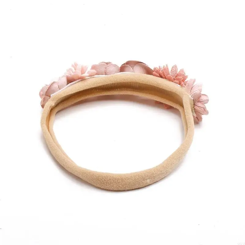 Fiore artificiale Fascia per capelli Centinaia giorni Neonato Bambino per Baby Shower Bambine Puntelli per fotografie