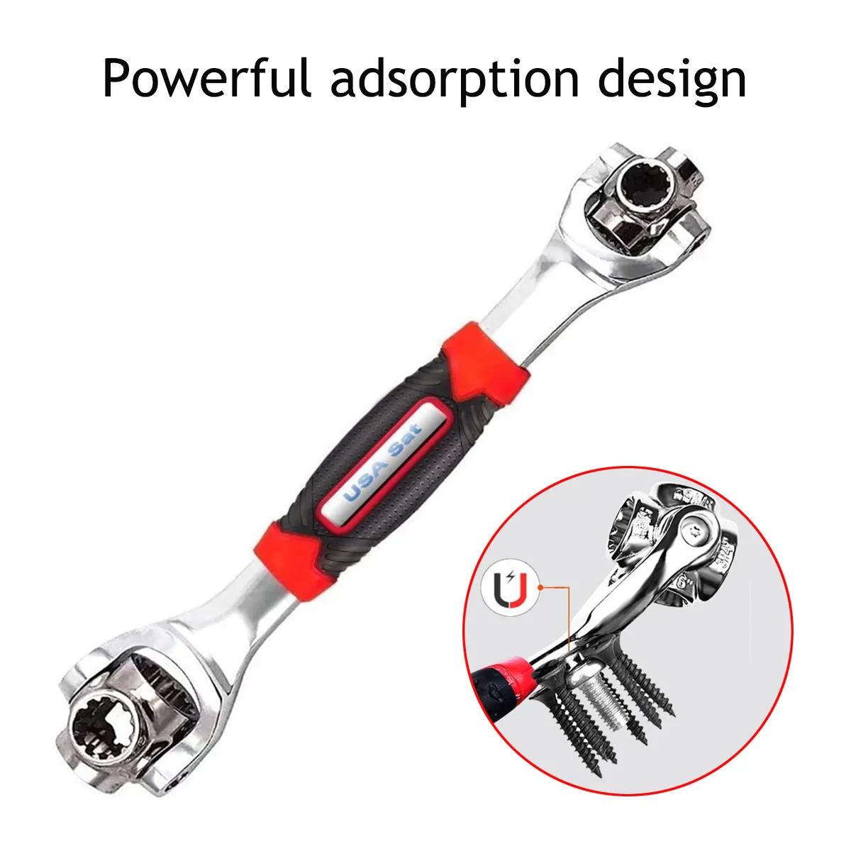 Wrench Multi-Use 360 Degree 8-21mm Universal Wrench 52-in-1 Multi-Function Socket Wrench Set 8-in-1