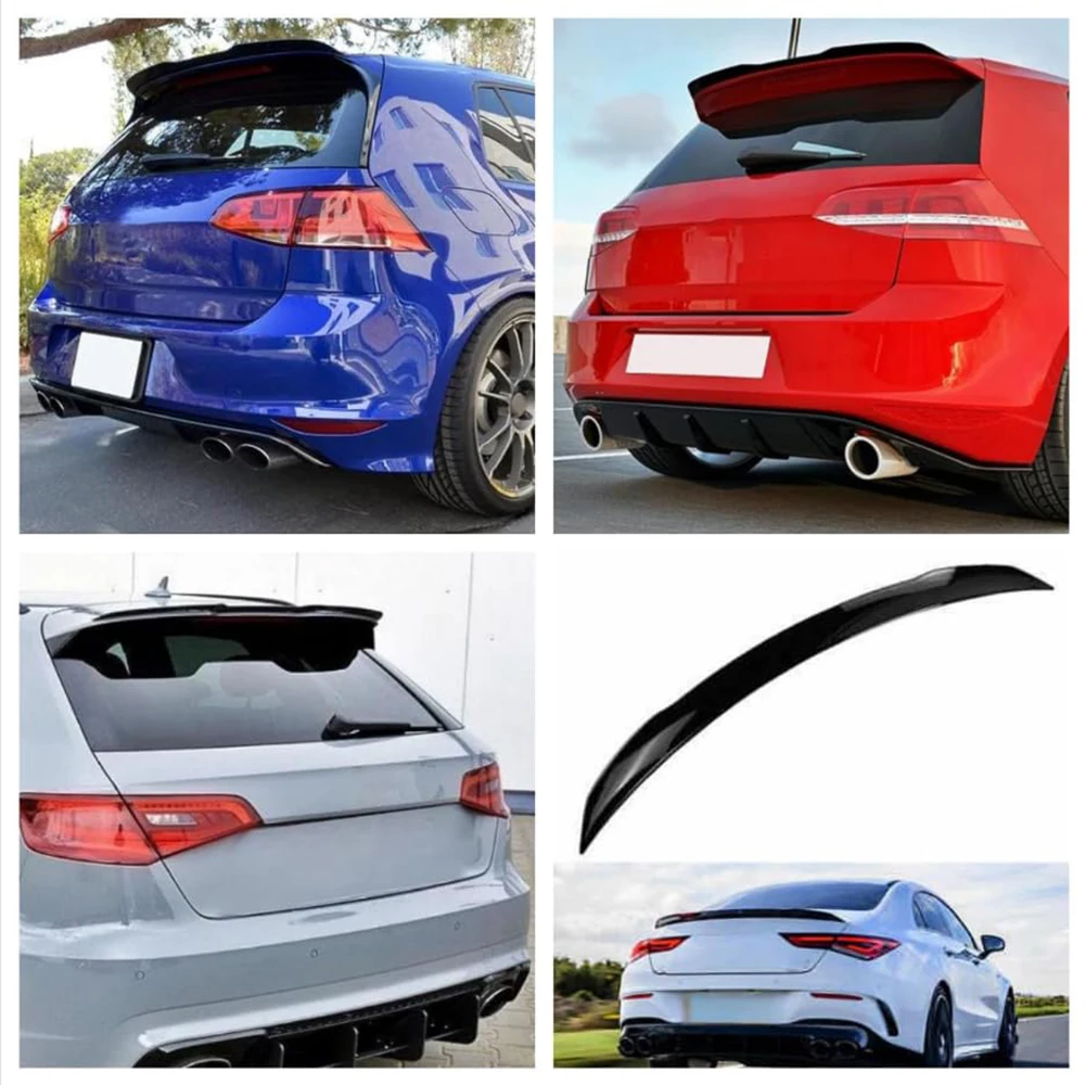 Rennsport-Stil Heckspoiler für Landwirtschaftsfahrzeuge – Leichter Aufklebe-ABS-Heckflügel mit Klebeband – Modifiziertes Auto-Radzubehör – Detail 5