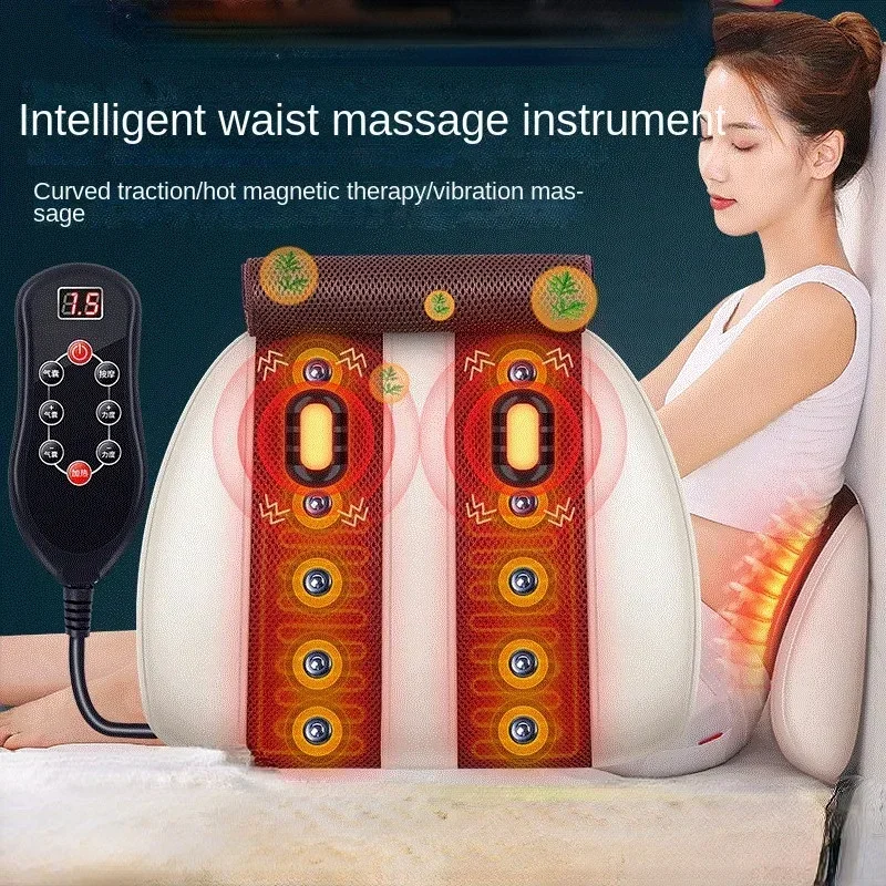 Lumbar Pro Massager , Multifunctional Electric Heating Massage Back Pain Lumbar Cushion, Massage Lumbar Support Vibro-masseurs