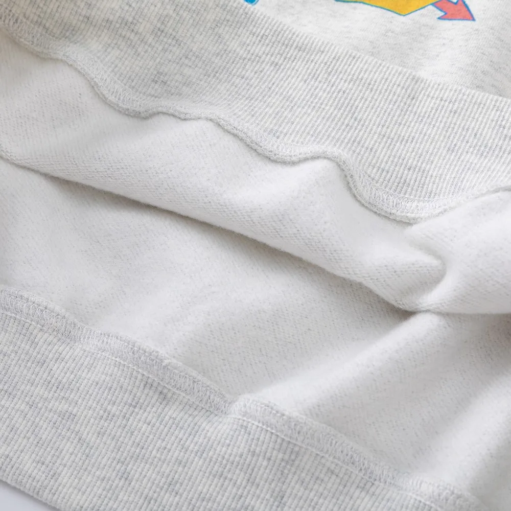 Felpe con cappuccio larghe dal design vintage invecchiato con stampa divertente Kawaii Felpe con canguro oversize streetwear per donna uomo