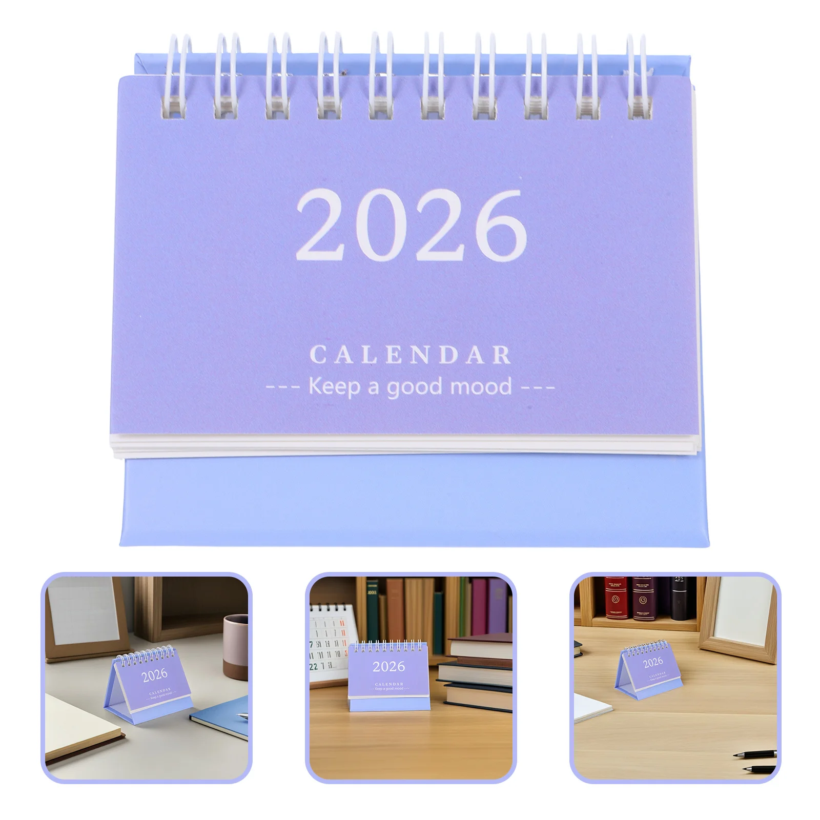 

Mini 2026 Desk Calendar Small Foldable Standing Flip Desktop Monthly Planner Office Table Calendar Organizer Desk Planner