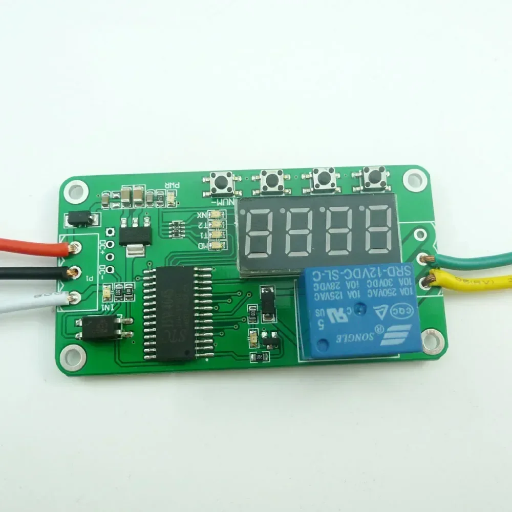 CE030_W DC 12V DC Multifunction Self-lock Relay PLC Cycle Timer Module Delay Time Switch