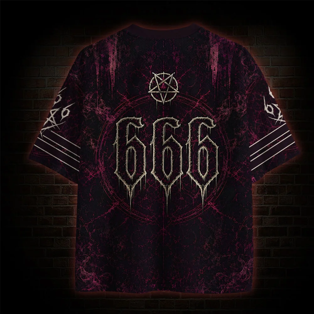 2026 New Nordic Mythical Theme Sports Fashion Short Sleeve V-neck Street View Clothing Mythical Fan Gifts T-shirt view 2