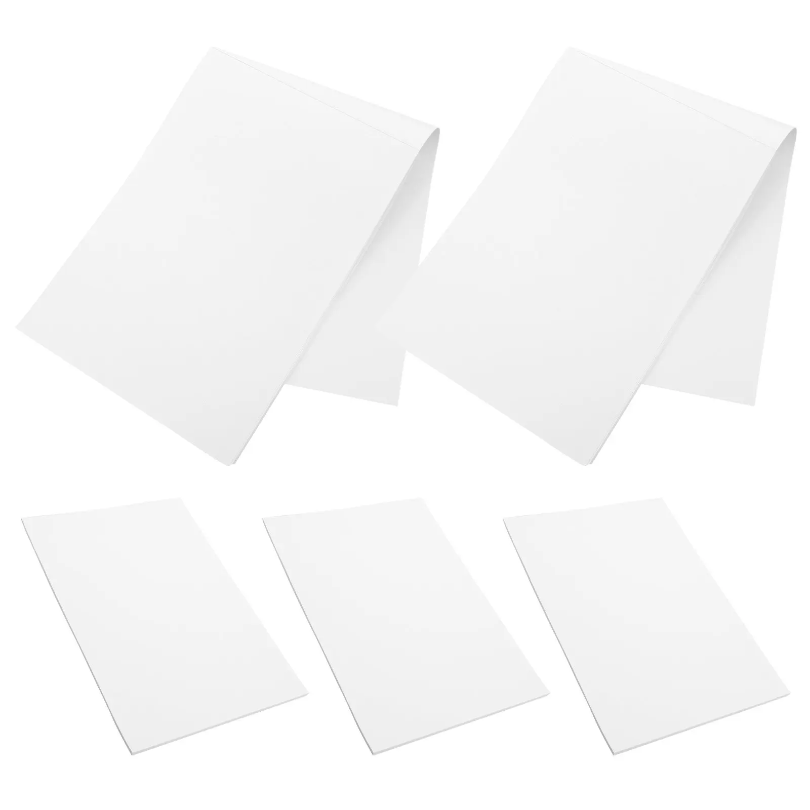 5Pack Compact Blank Notepad 8.3x5.7 Inch Mini Composition Notebook for Business School Travel Daily Memo Use Tear-Off Pages