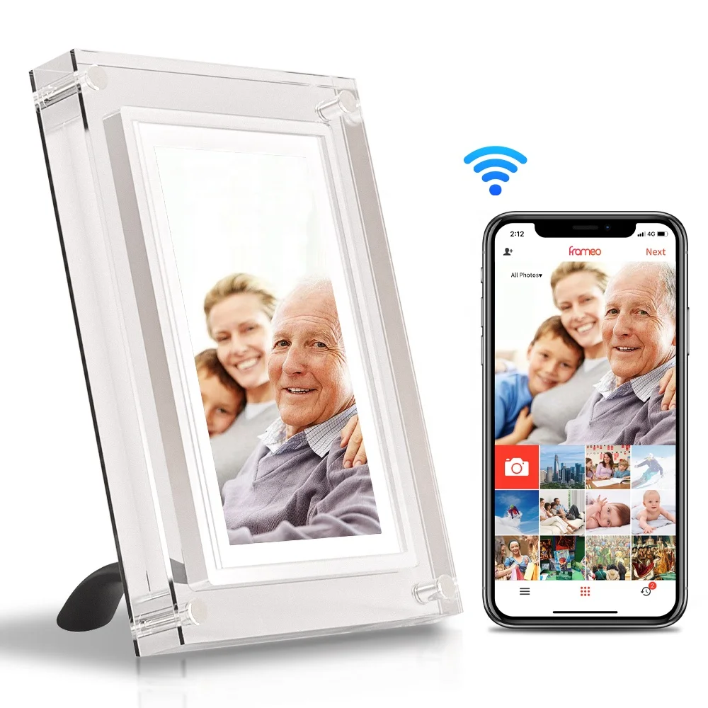 

AMABOO 5 Inch Acrylic Wifi Digital Picture Frame Video Photo Frame